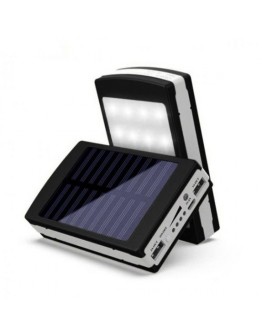 Преносима соларна външна батерия с лед лампа